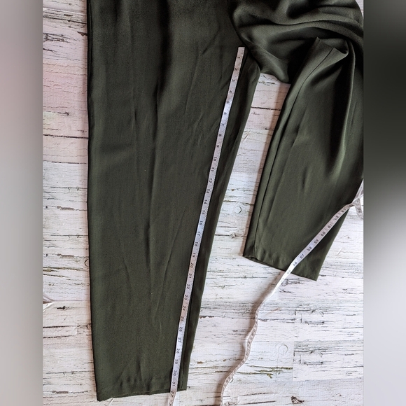 NWT Addition Elle Pleated Olive Green Pants Size 20  Made in Canada - Picture 8 of 8